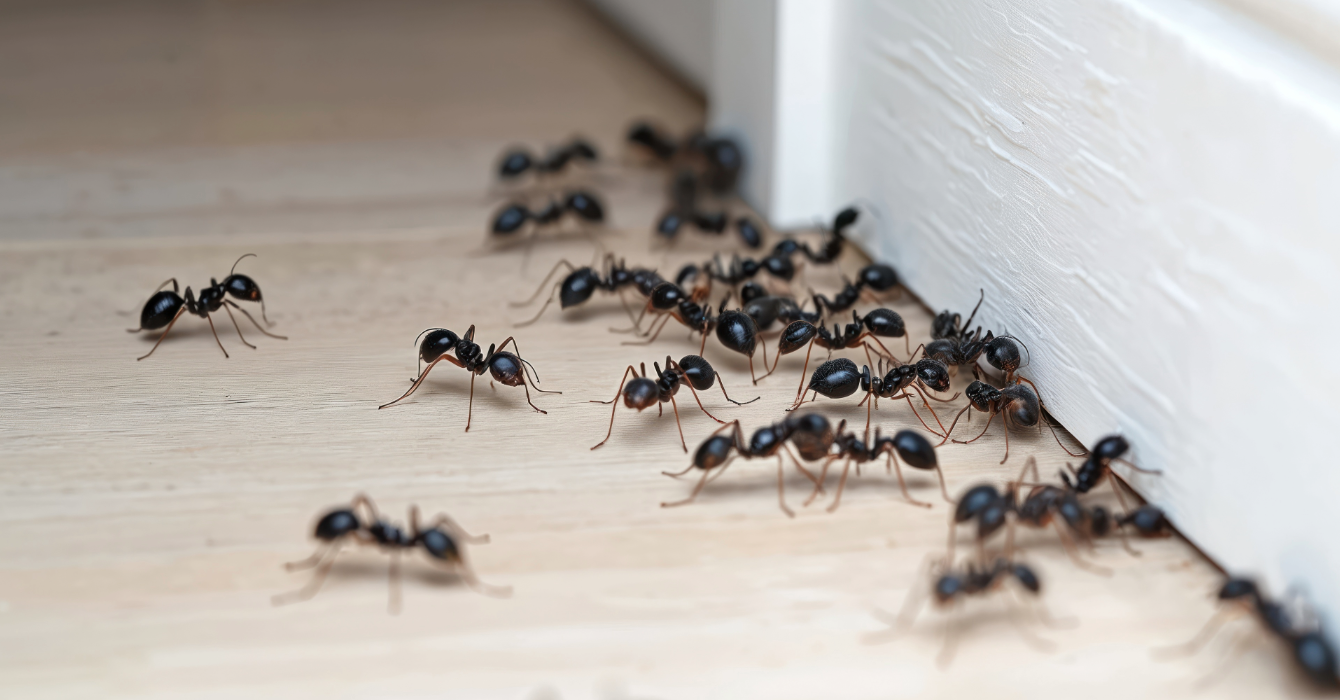 carpenter ants around molding