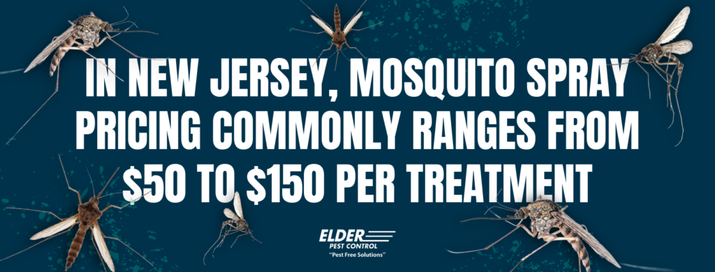average cost of mosquito spray services in NJ